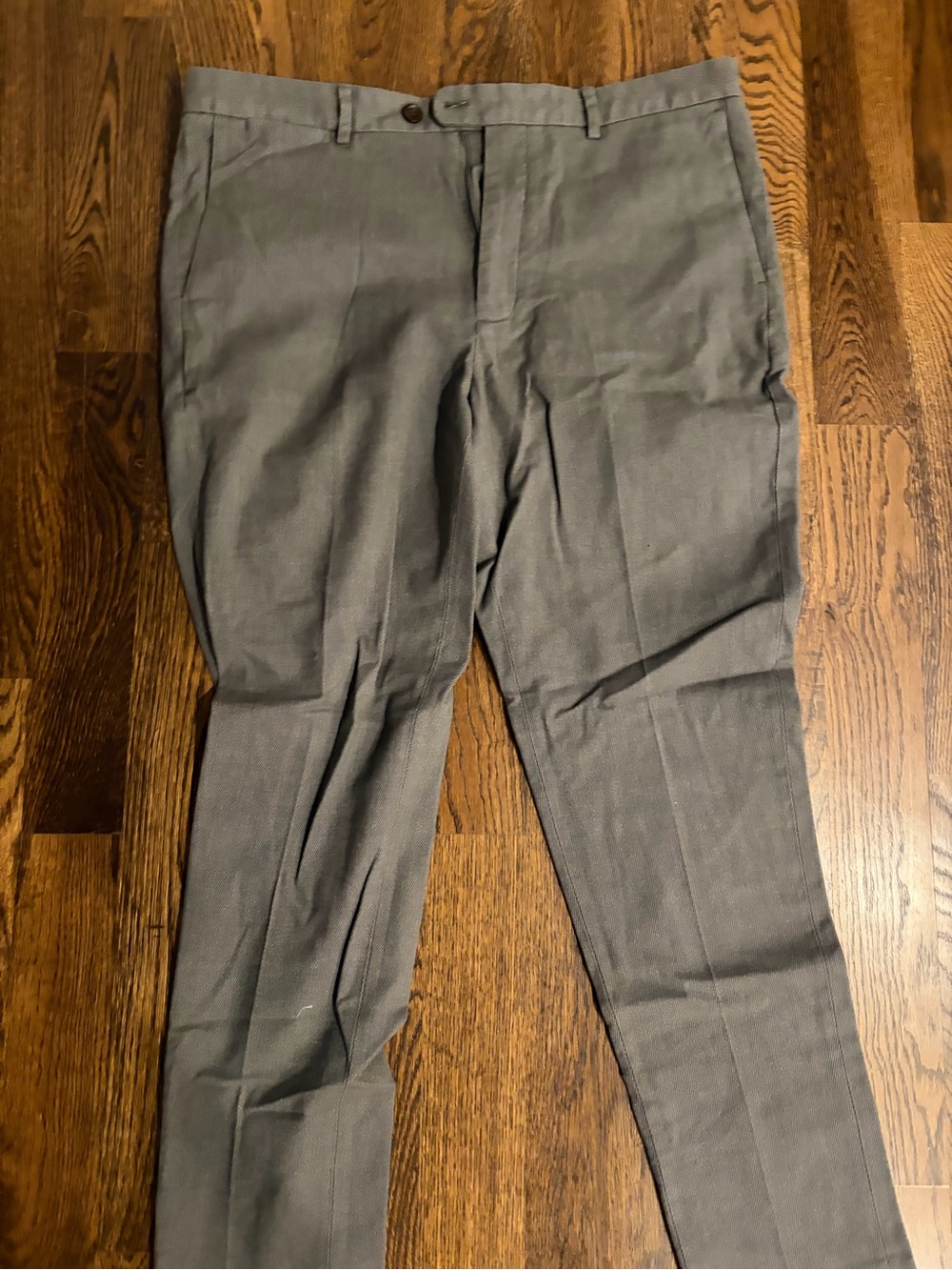 Bonobos Grey Dress Pants - Tailored Flat-Front Trousers